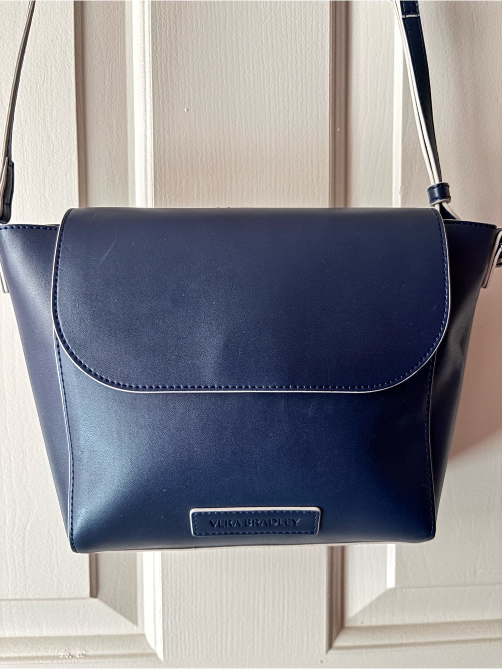 Vera Bradley Navy Crossbody with Cream Trim